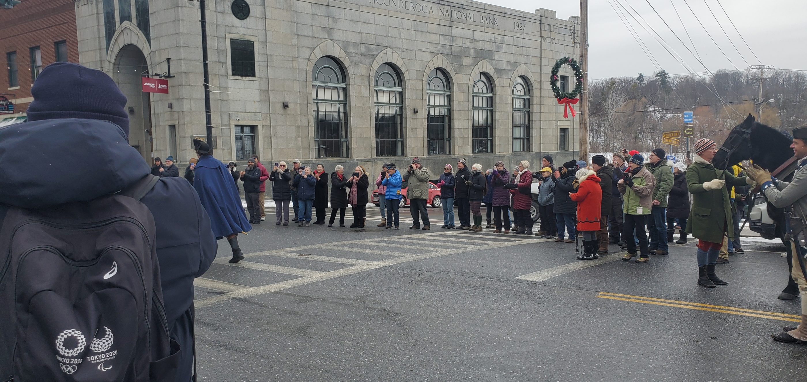 start of parade in fortticoneroga N.Y