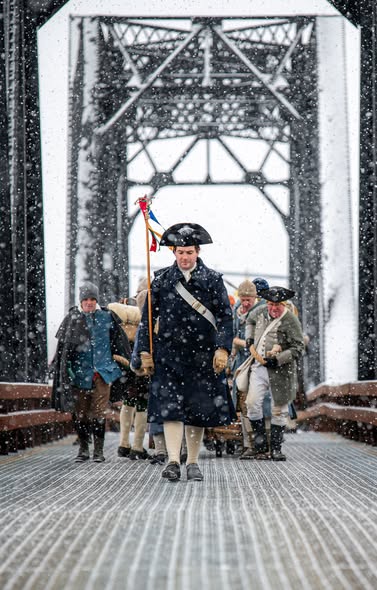 Crossing bridge at Crailo New York Jan 3 2026